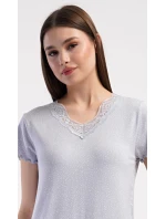 Dámská noční košile s krátkým rukávem Vločka