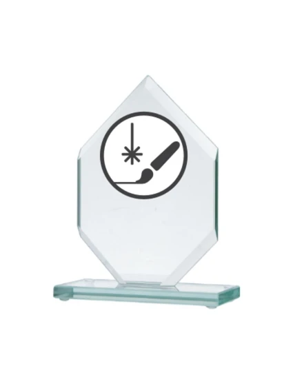 Gravírovaná skleněná trofej + malířská výplň