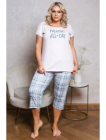 Italská móda Glamour po celé délce 3/4 velikosti sp. barva: světle růžová/potisk