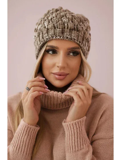 Čepice K156 světle hnědá Čepice K156 světle hnědá