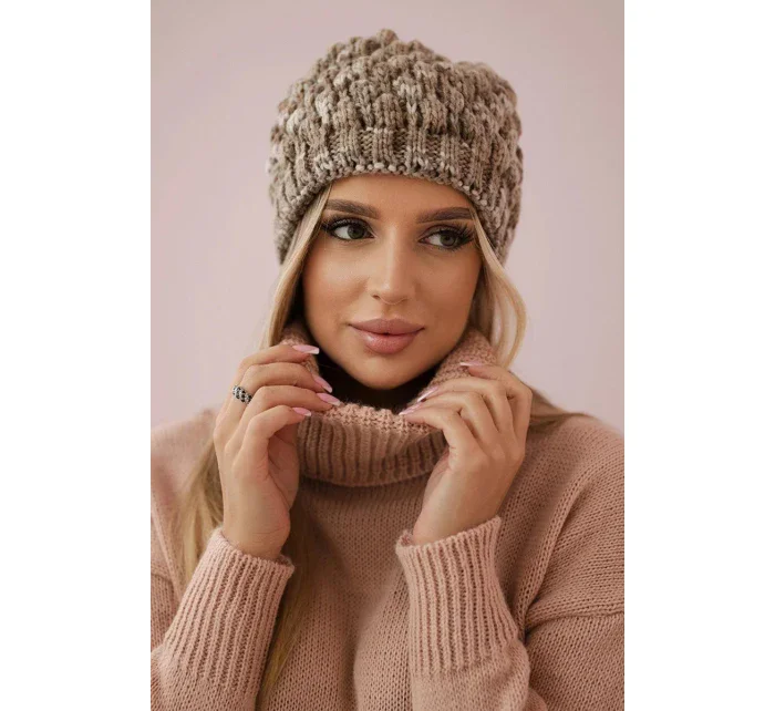 Čepice K156 světle hnědá Čepice K156 světle hnědá