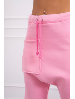 Sada sáčkových kalhot světle růžová