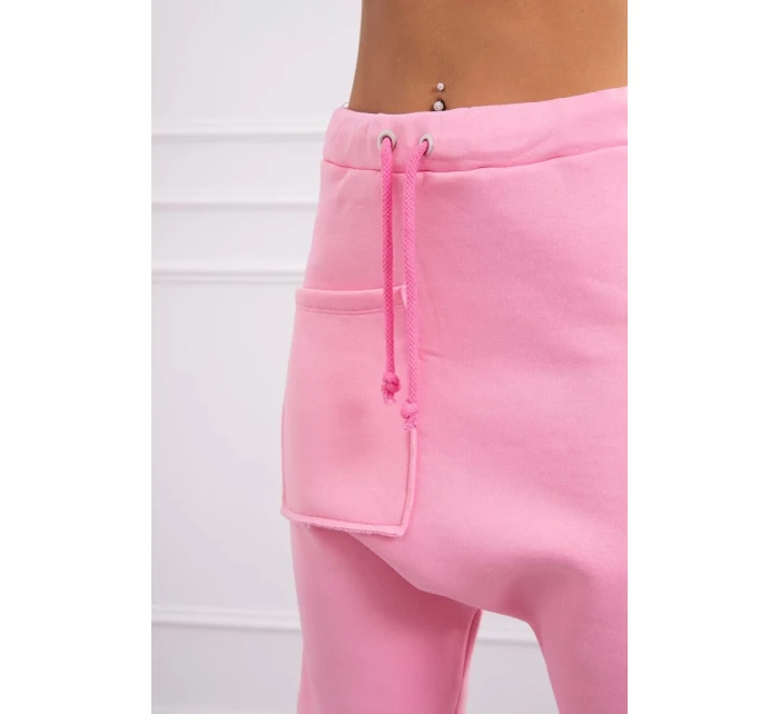 Sada sáčkových kalhot světle růžová