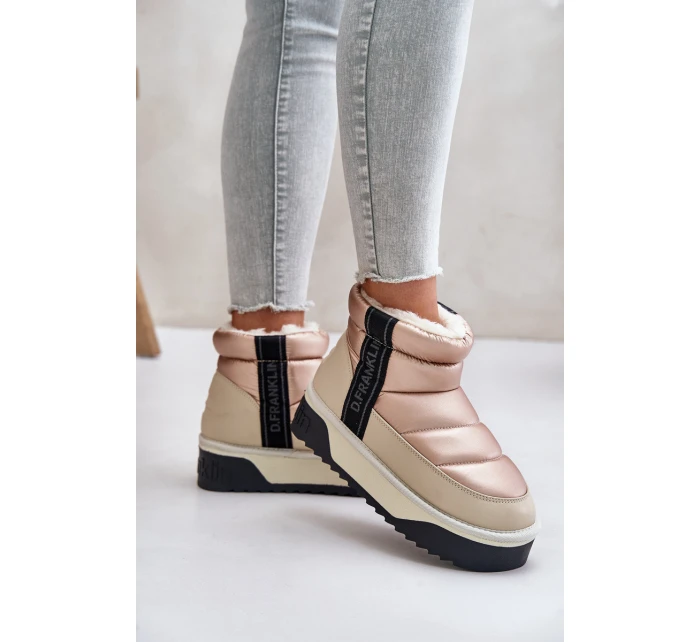 Nízké Sněhule Na Silné Podešvi D.Franklin Béžové DFSH371010