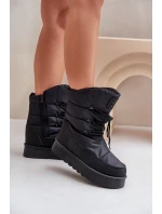 Sněhule na platformě se zipem Big Star model 21678314 Černé - Big Star Shoes