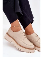 Dámské Mokasíny S Šněrováním Big Star model 21705302 Béžové - Big Star Shoes