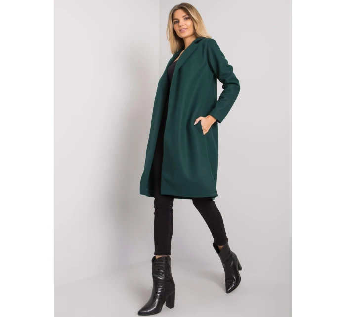 Płaszcz CHA PL model 21091818 ciemny zielony - FPrice Płaszcz CHA PL model 21091818 ciemny zielony - FPrice