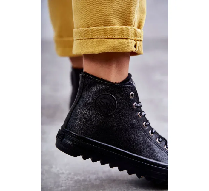 Dámské Tenisky Big Star Vysoké Zateplené Černé EE274110 Dámské Tenisky Big Star Vysoké Zateplené Černé EE274110