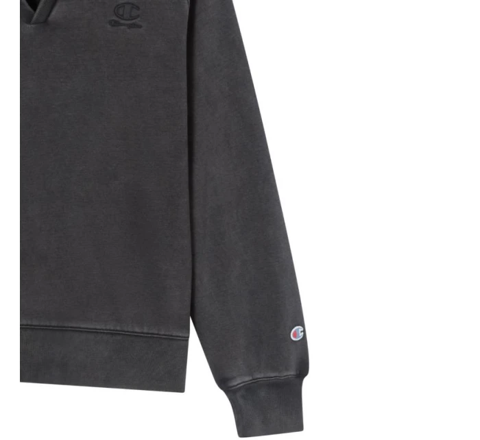 Dámská mikina Polo Neck Sweatshirt šedá model 21493647 KK001 - CHAMPION Dámská mikina Polo Neck Sweatshirt šedá model 21493647 KK001 - CHAMPION