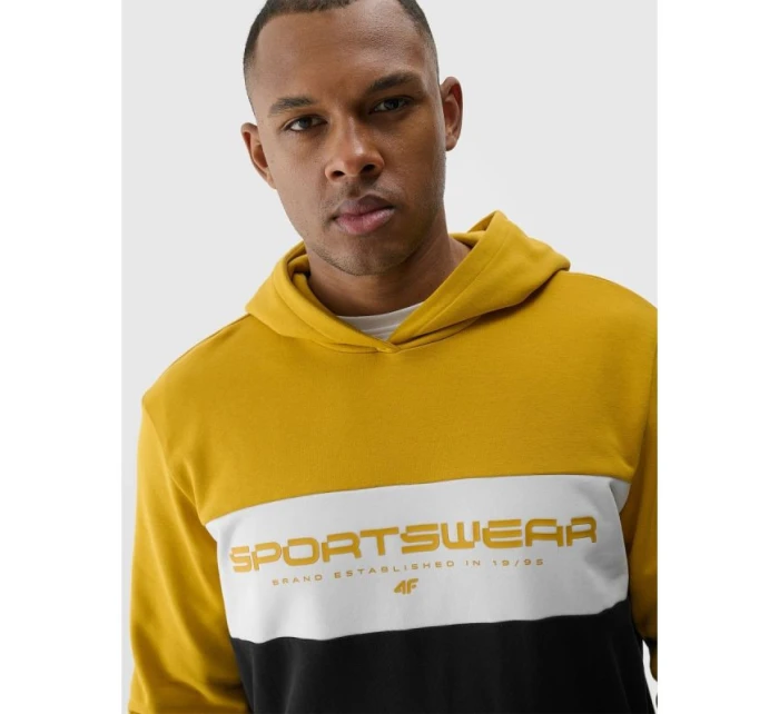 Pánská mikina s kapucí 4F 4FWSS24TSWSM1032-71S s pánskými prvky