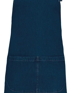 Kariban K 885 Zástěra s laclem 20.K885 denim