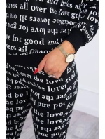 Sada s potiskem černá Sada s potiskem černá