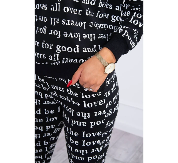 Sada s potiskem černá Sada s potiskem černá