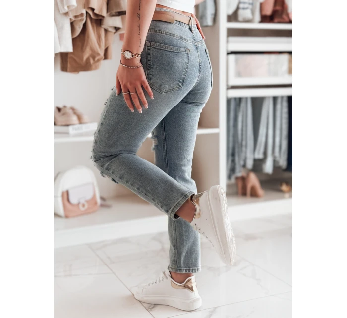 Dámské džínové kalhoty regular fit DESTINA blue FashionStreet UY2447