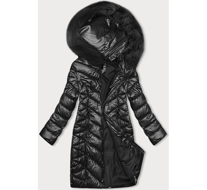 Černá prošívaná dámská zimní bunda model 21246943 - J.STYLE