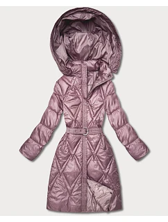 Prošívaný přechodný kabát s kapucí Goodlookin pink (Y3-9215-52)