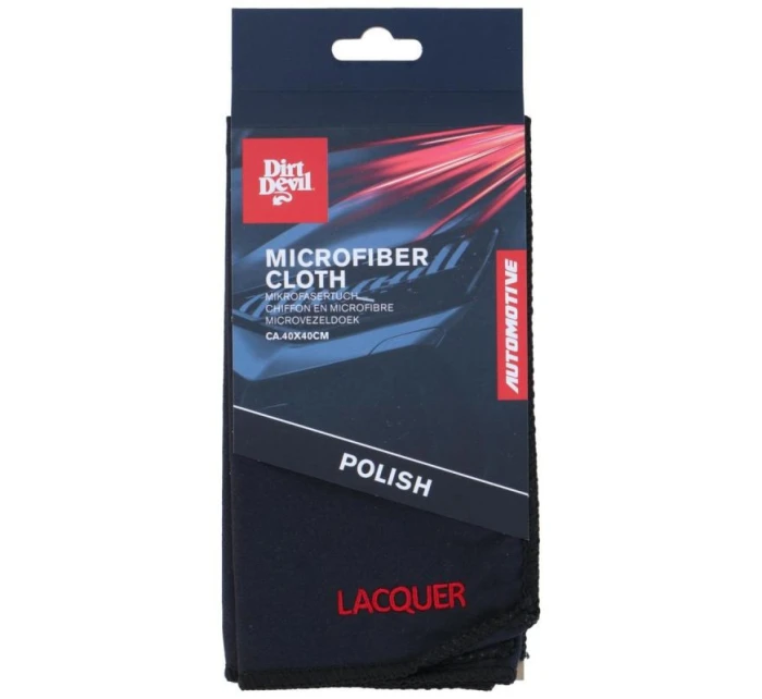 MIKROVLÁKNA NA LEŠTĚNÍ ČISTÍCÍ STĚRKA 40x40 cm DIRT DEVIL ČERNÁ