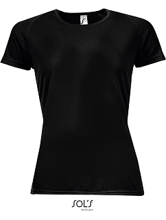 SOL'S Sporty Women Dámské raglánové sportovní tričko 25.1159 black