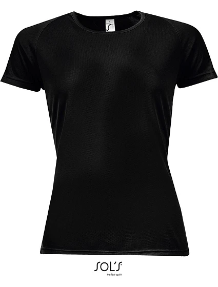 SOL'S Sporty Women Dámské raglánové sportovní tričko 25.1159 black SOL'S Sporty Women Dámské raglánové sportovní tričko 25.1159 black