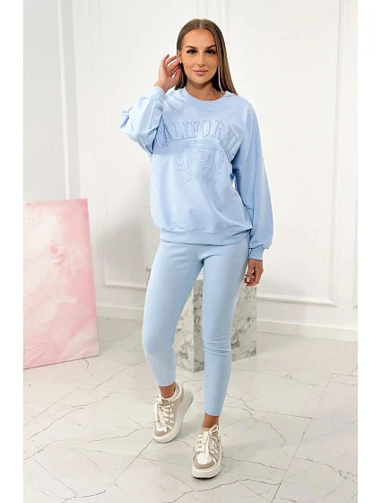 model 18753685 bavlněná souprava modrá - K-Fashion model 18753685 bavlněná souprava modrá - K-Fashion