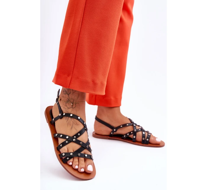 Dámské Sandály S Ozdobami Černá model 21627741 - Boto Dámské Sandály S Ozdobami Černá model 21627741 - Boto