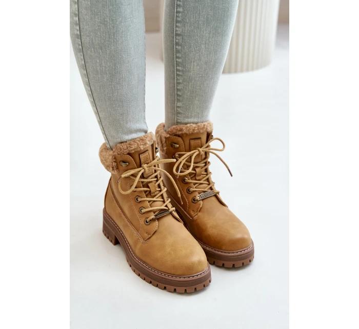 Zateplené dámské boty Big Star model 21671593 Camel - Big Star Shoes