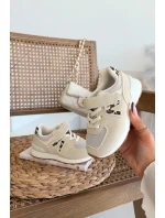 Dětské sportovní tenisky na suchý zip béžové Galisse Dětské sportovní tenisky na suchý zip béžové Galisse