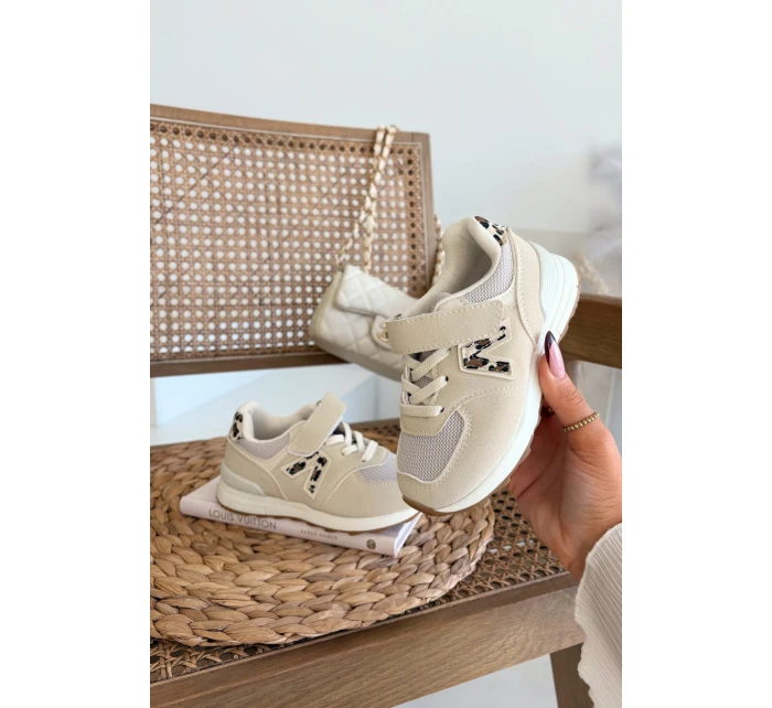 Dětské sportovní tenisky na suchý zip béžové Galisse Dětské sportovní tenisky na suchý zip béžové Galisse