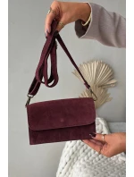 Kožená Kabelka Z Semiše Bordó model 21728363 - Boto