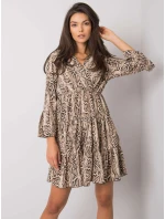 Šaty DHJ SK 8777B 1.11P černá a béžová