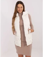 Kamizelka MBM KZ model 21217635 ecru - FPrice Kamizelka MBM KZ model 21217635 ecru - FPrice