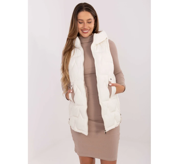 Kamizelka MBM KZ model 21217635 ecru - FPrice Kamizelka MBM KZ model 21217635 ecru - FPrice