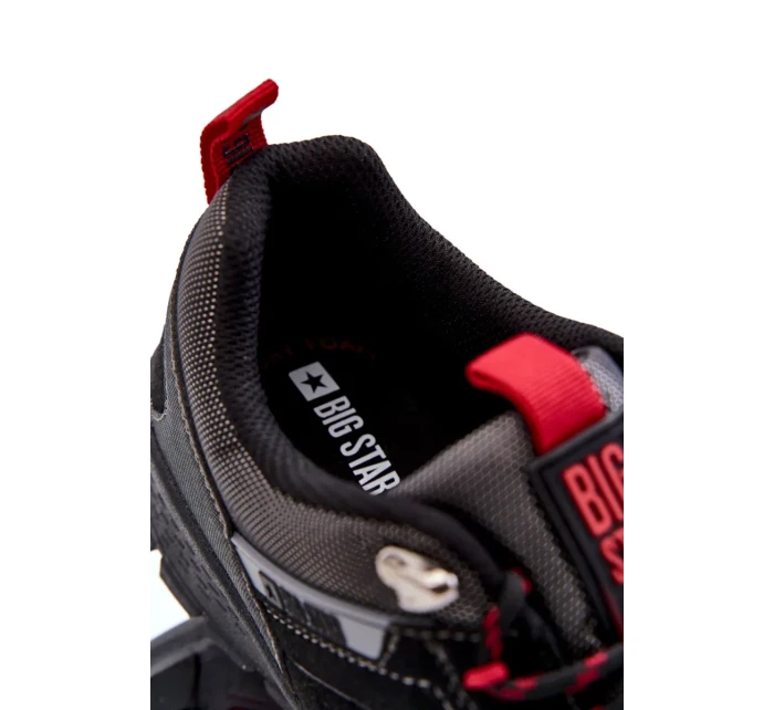 Pánské nízké trekingové boty Memory Foam Big Star KK174126 Černe Pánské nízké trekingové boty Memory Foam Big Star KK174126 Černe