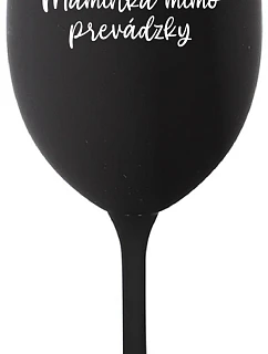 model 22164037 MIMO PREVÁDZKY čierny pohár na víno 350 ml - Giftela