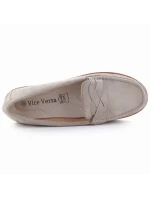 Dámské polobotky mokasíny taupe Vice Versa 834280 Dámské polobotky mokasíny taupe Vice Versa 834280