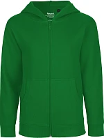 Neutral O 13301 Dětská mikina s kapucí z bio bavlny 77.1331 green
