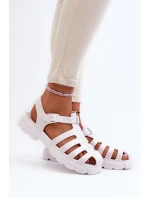 Dámské pěnové sandály římské bílé Gasaria Dámské pěnové sandály římské bílé Gasaria