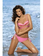 Pruhované plavky Justine + Hollywood M-298 růžová s limetkou (176) - Marko Pruhované plavky Justine + Hollywood M-298 růžová s limetkou (176) - Marko