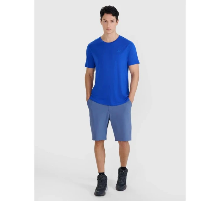 Pánské trekingové tričko z Merino vlny model 21434514 pánské - 4F Pánské trekingové tričko z Merino vlny model 21434514 pánské - 4F