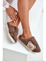 Dámské Plyšové Pantofle S Medvědem Hnědé Fiorinella Dámské Plyšové Pantofle S Medvědem Hnědé Fiorinella