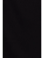 model 20476104 Žebrovaný top s dlouhými rukávy černý - Moe