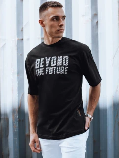 Pánské černé tričko FashionStreet RX5526