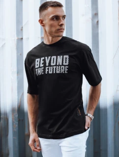 Pánské černé tričko FashionStreet RX5526