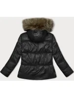 Černá dámská bunda se střihem typu model 21248007 - S'WEST Černá dámská bunda se střihem typu model 21248007 - S'WEST