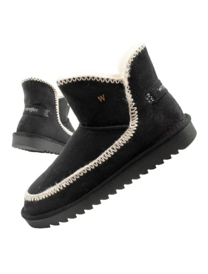 Wrangler Elsa zimní kotníkové boty zateplené pohodlné módní černé