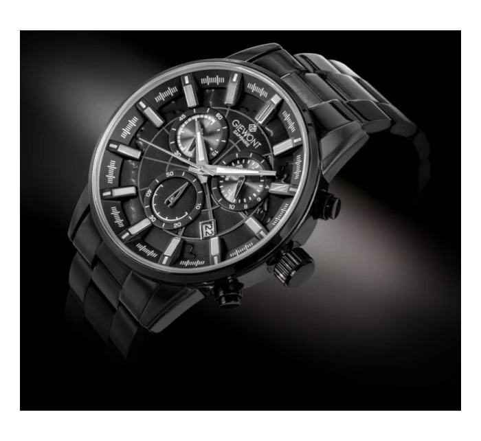Pánské hodinky Giewont Chronograph Sapphire Black GW4580-B1 Pánské hodinky Giewont Chronograph Sapphire Black GW4580-B1