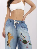 Kalhoty DHJ SP modrá model 21003930 - FPrice Kalhoty DHJ SP modrá model 21003930 - FPrice