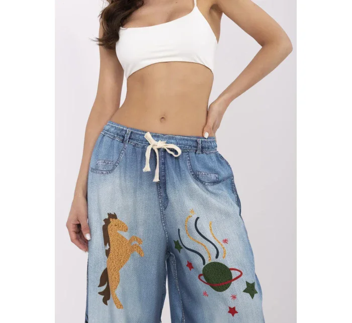 Kalhoty DHJ SP modrá model 21003930 - FPrice Kalhoty DHJ SP modrá model 21003930 - FPrice