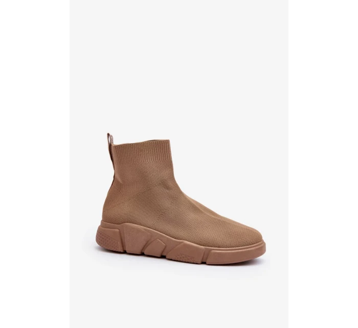 Dámská sportovní obuv s ponožkou Béžová Zirila Dámská sportovní obuv s ponožkou Béžová Zirila