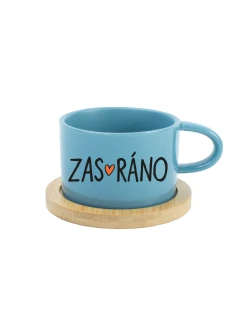 ZAS_RÁNO - modrý hrníček makronka 200 ml
